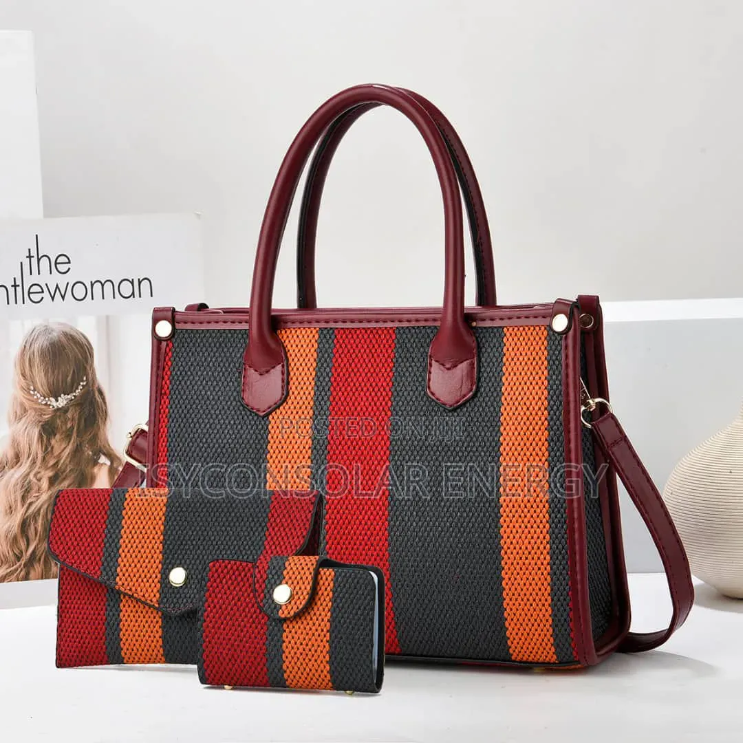 Stylish 3-Piece Structured Handbag