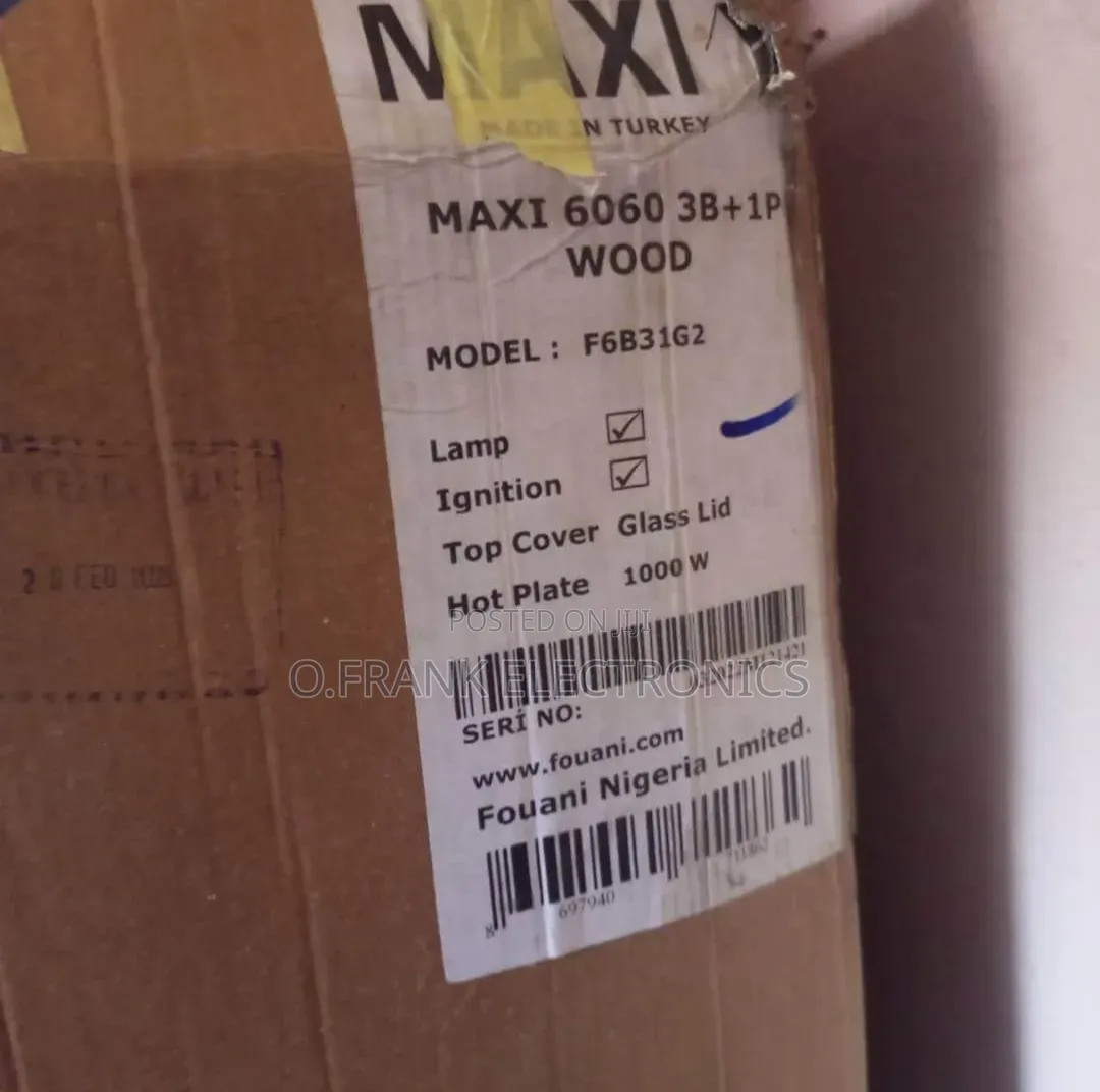 Brand New Maxi 60x60(3+1) Gas Cooker