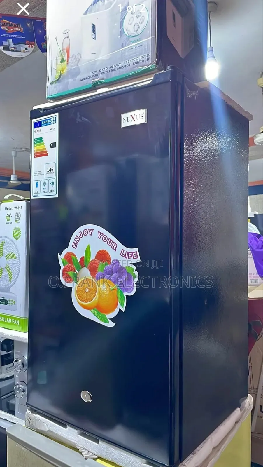 Nexus Table Top Fridge 100L Black