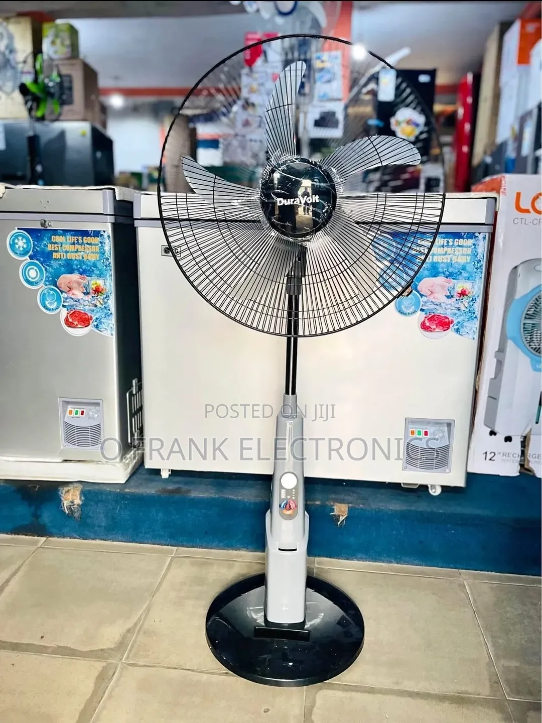 Duravolt Rechargeable Solar Fan Brand New