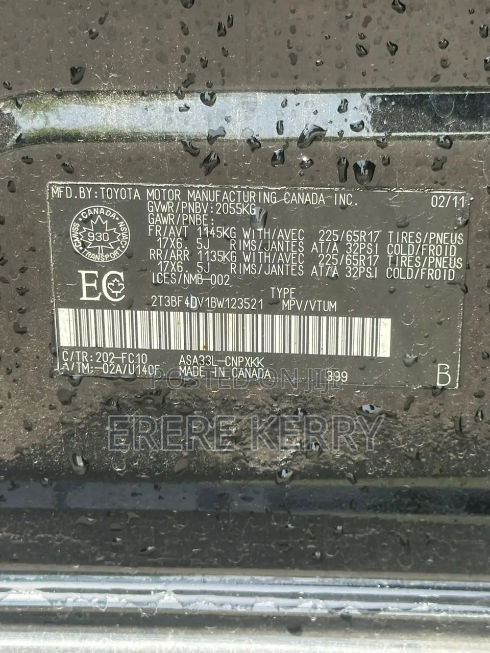 Toyota RAV4 2011 Black
