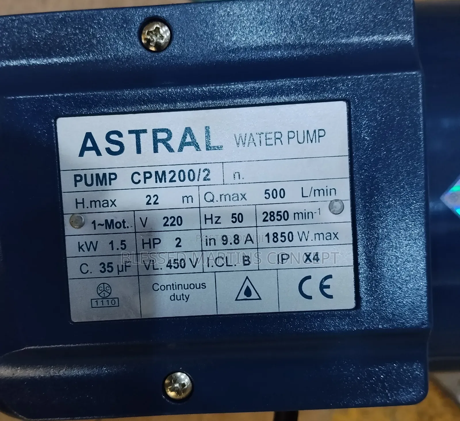 2hp Surface Master Pumping Machine.100% Copper Coil
