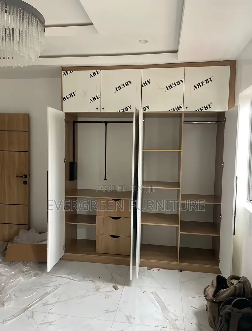 HDF Wood Wardrobe