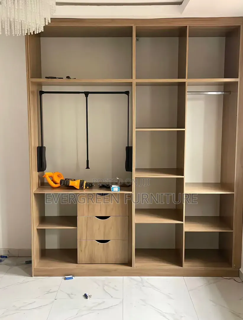 HDF Wood Wardrobe