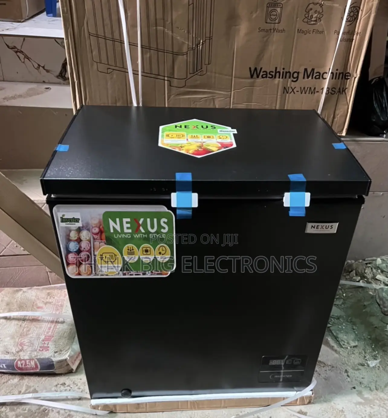 Nexus Inverter Chest Freezer - Sleek Black Finish