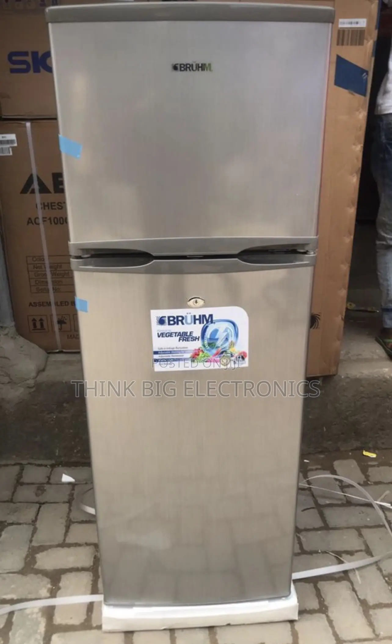 Brand New Bruhm 275L Double Door Refrigerator - BFD-275MD
