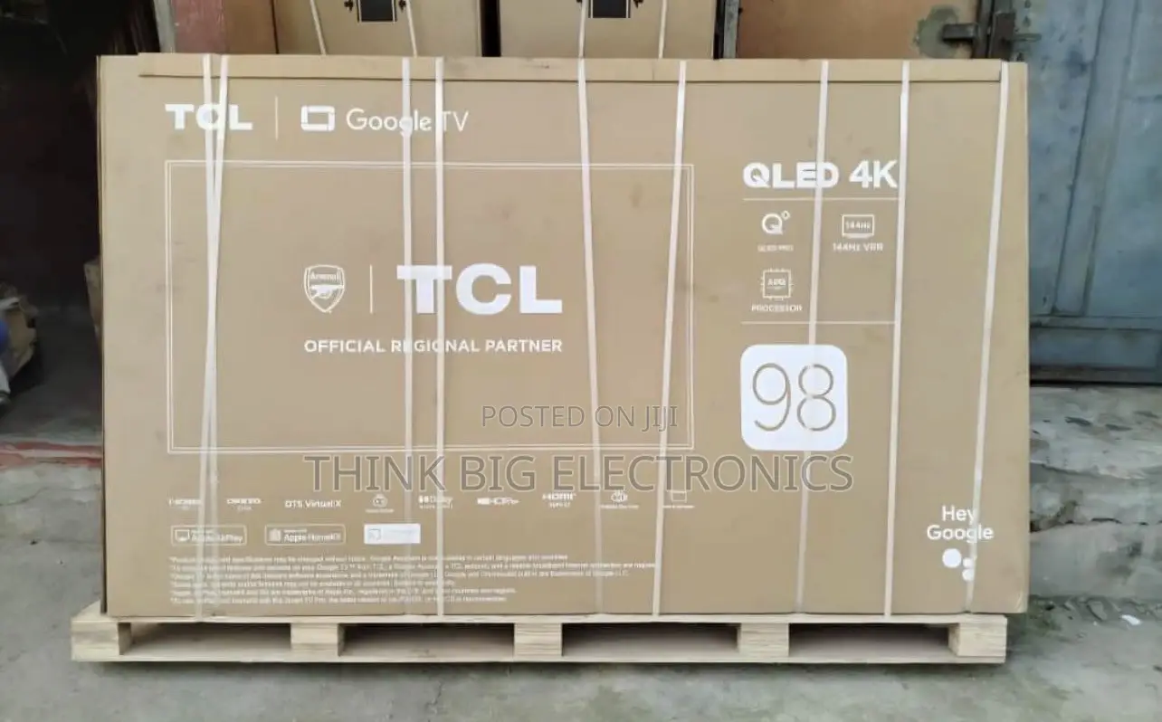 Brand New 98" TCL QLED Google Smart TV