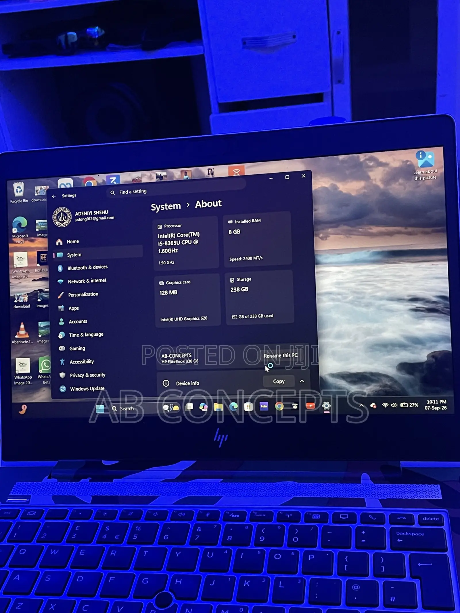 Laptop HP EliteBook 830 G6 8GB Intel Core i5 SSD 250GB