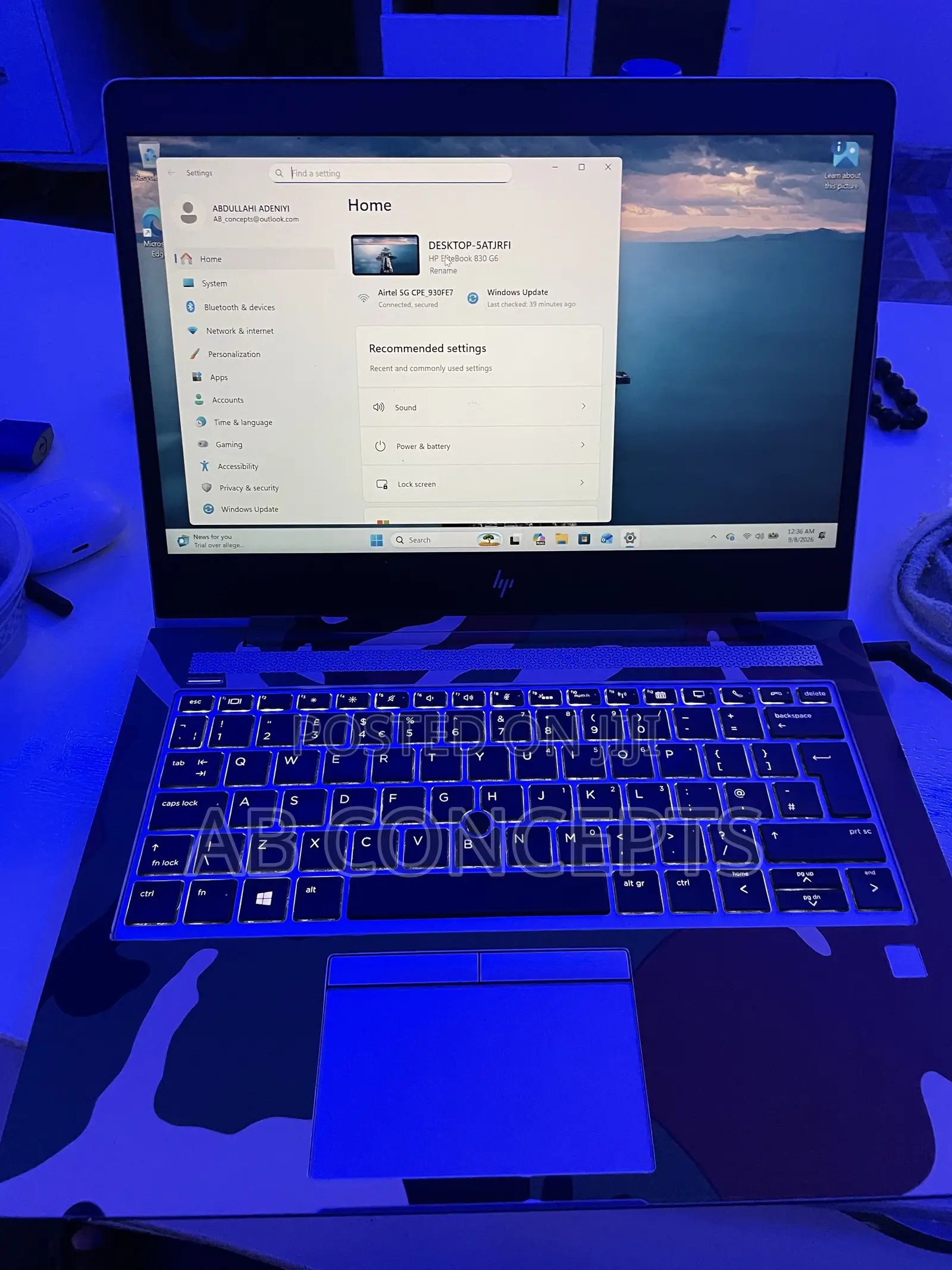 Laptop HP EliteBook 830 G6 8GB Intel Core i5 SSD 250GB