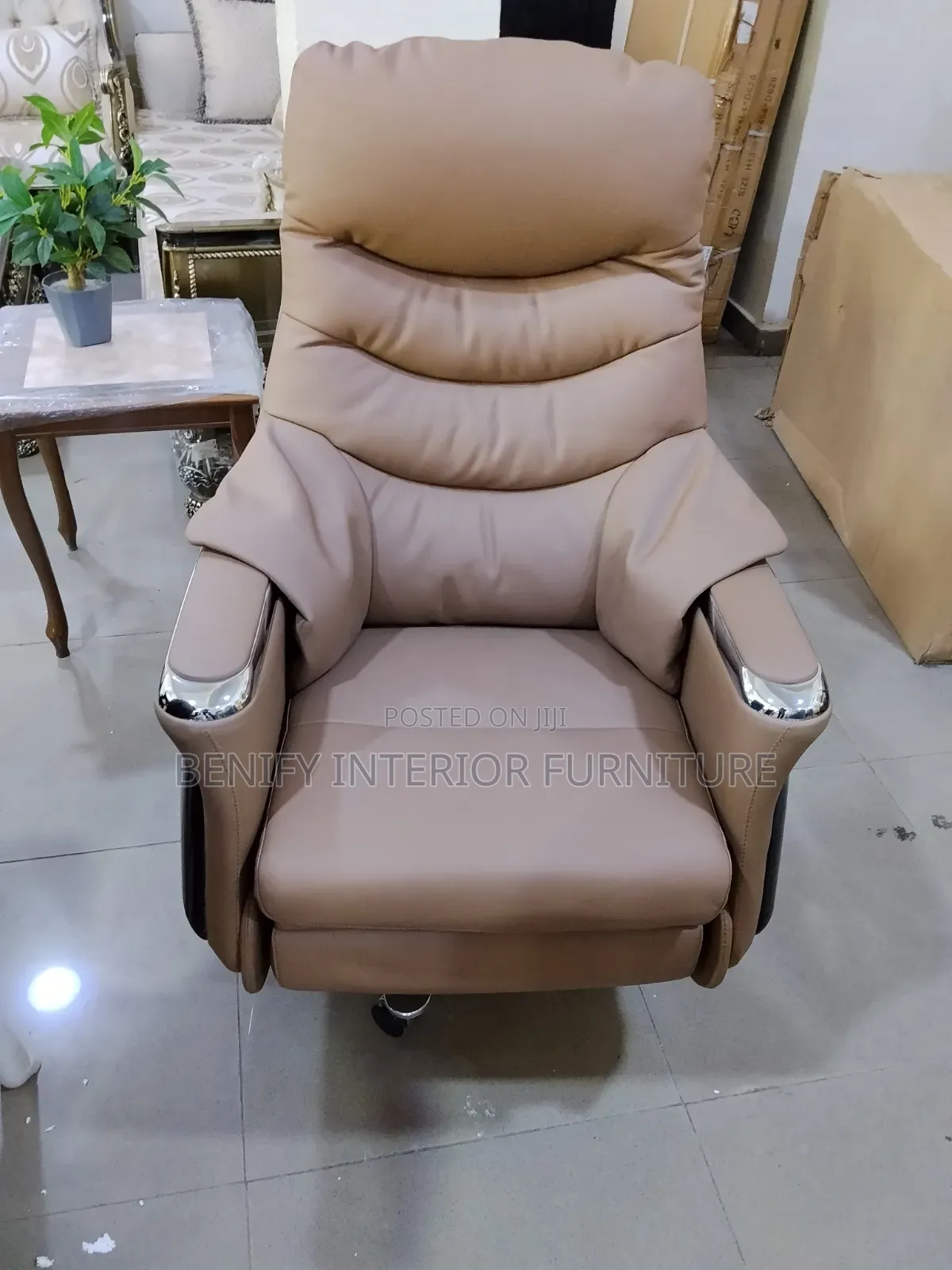 Electric Massage Ergonomic Office Chair With Footrest