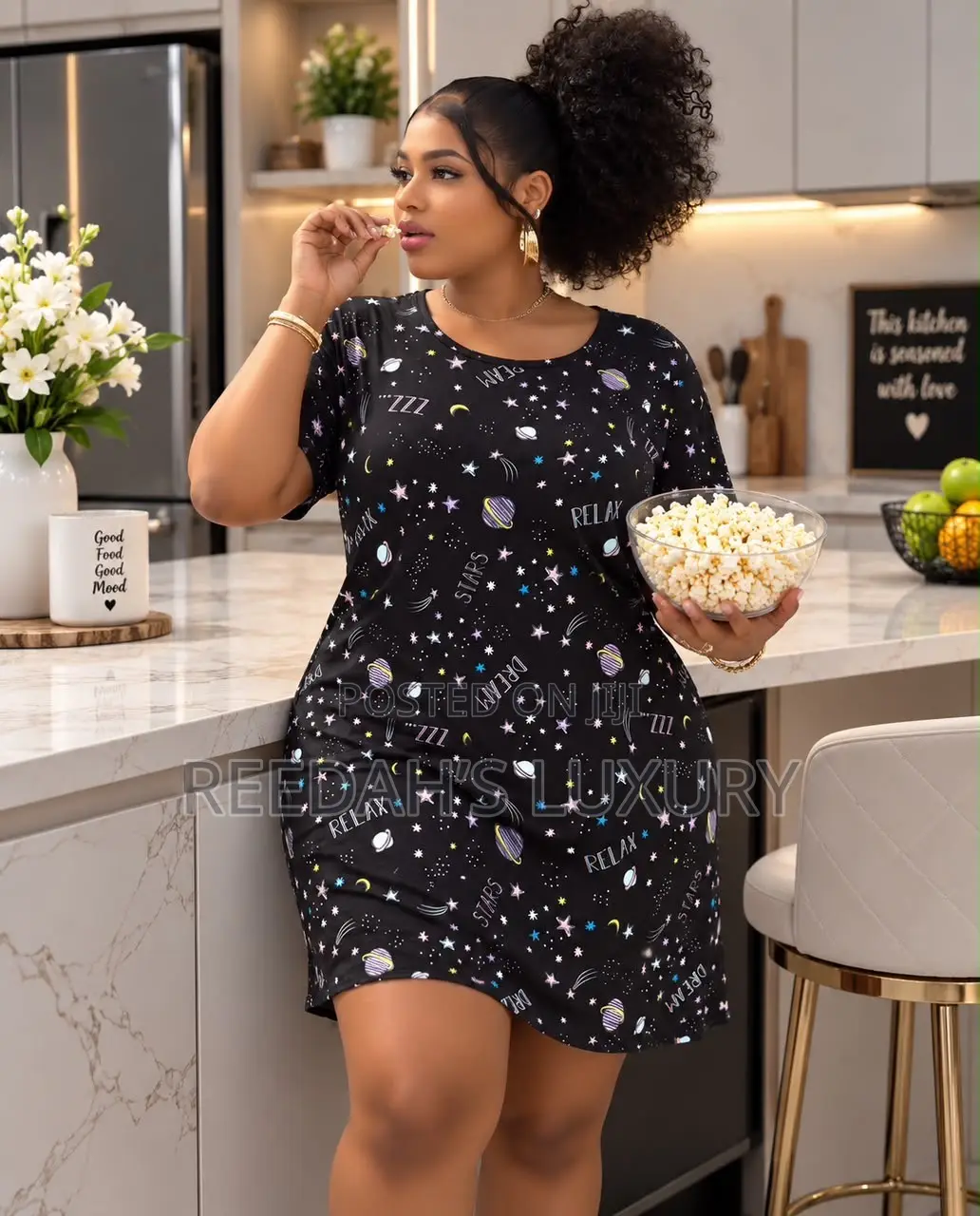Playful Lounge Gown