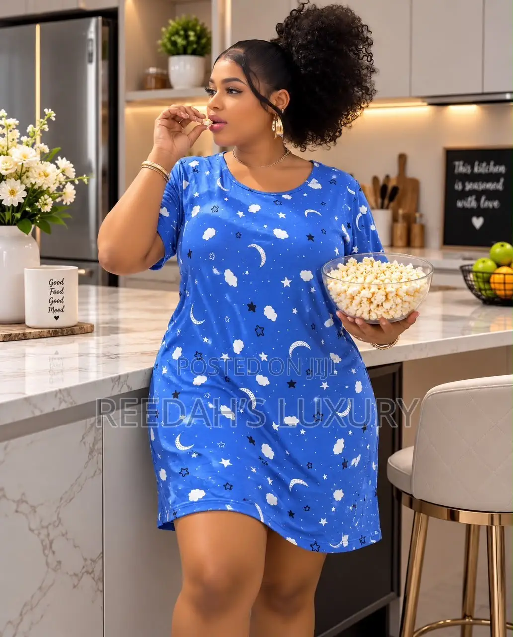 Playful Lounge Gown