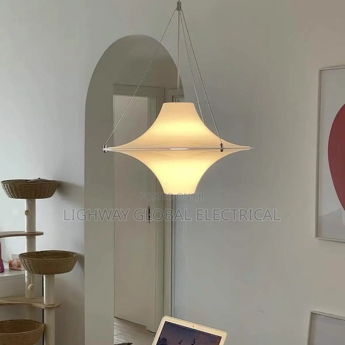 Nordic Minimalist Led Designer Acrylic Dropping Pendant Chandelier
