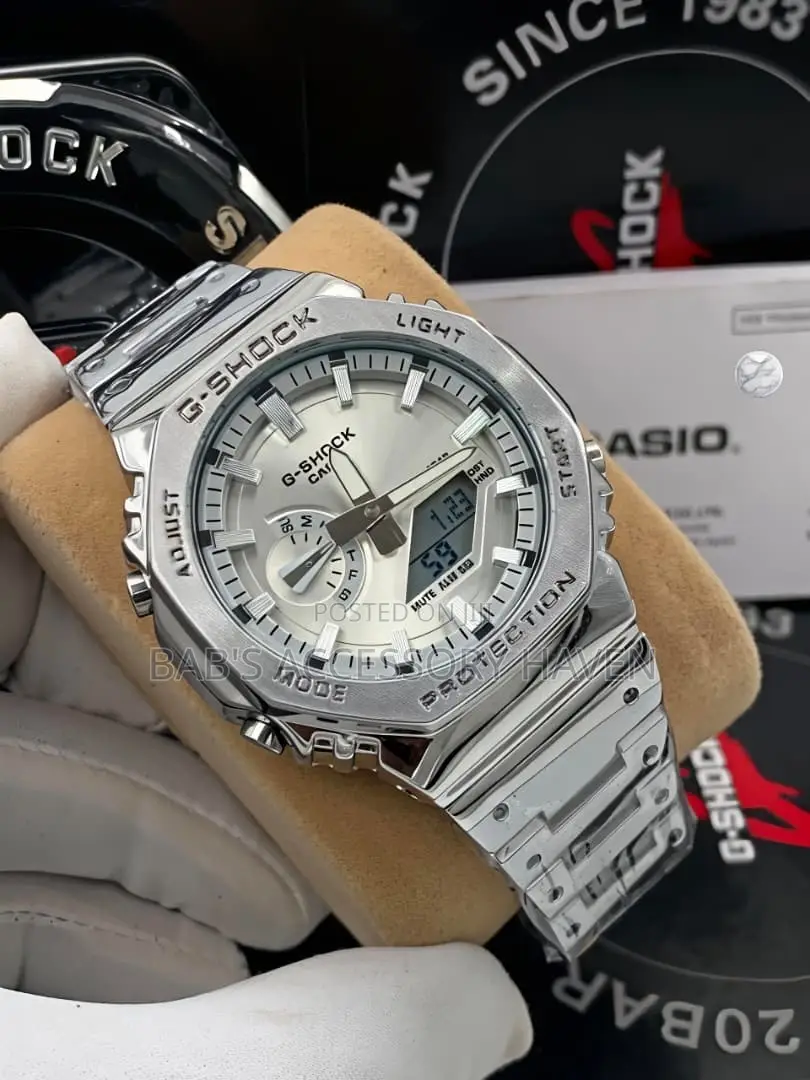 High Quality, Digital Analog GM-2100 Casio G-Shock, Chain Strap