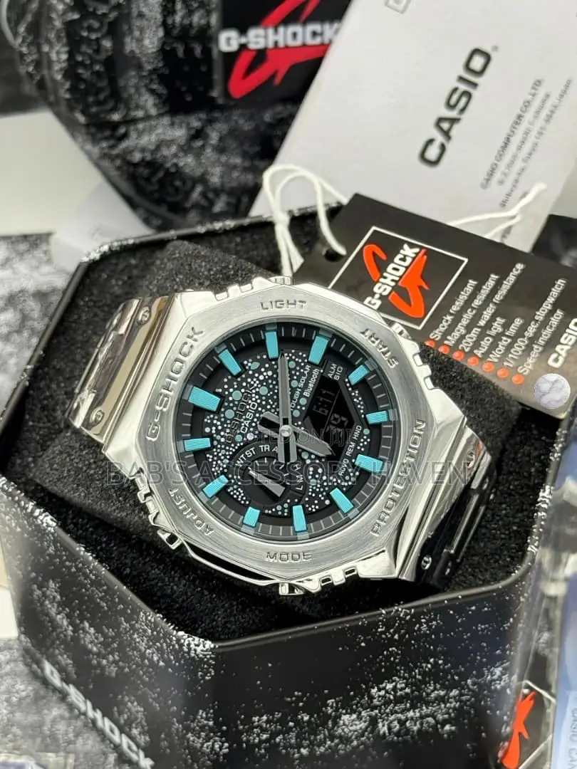 High Quality, Digital Analog GM-2100 Casio G-Shock, Chain Strap