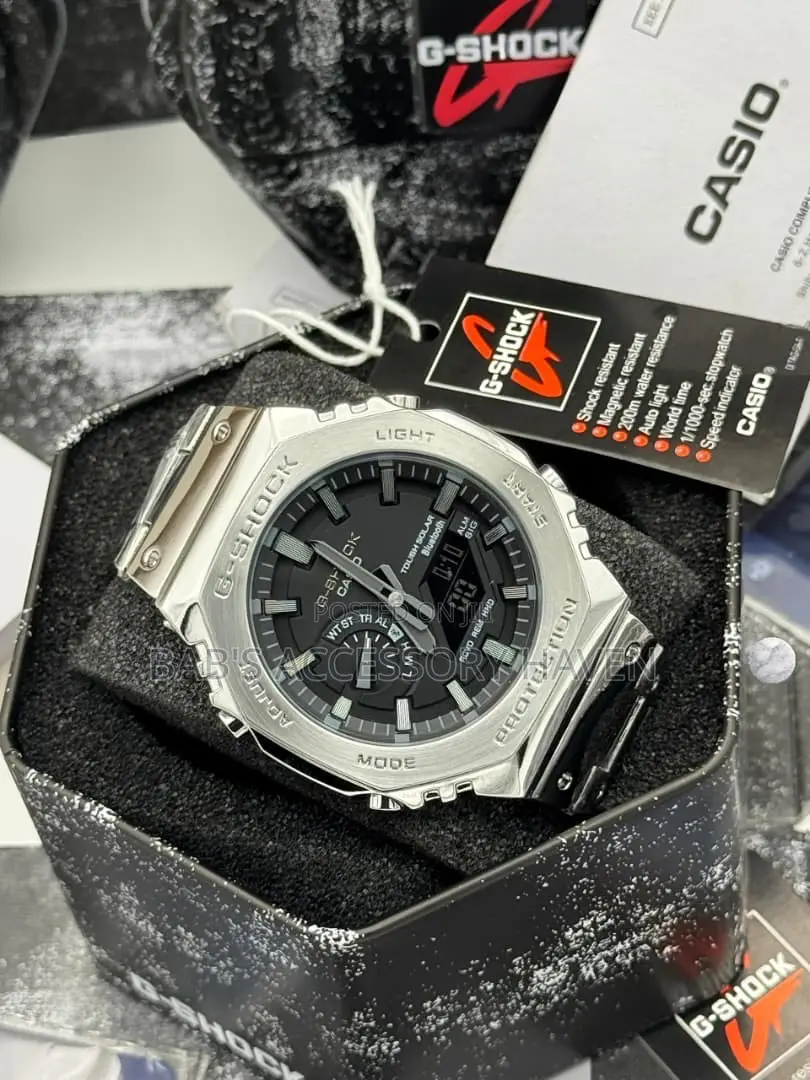 High Quality, Digital Analog GM-2100 Casio G-Shock, Chain Strap