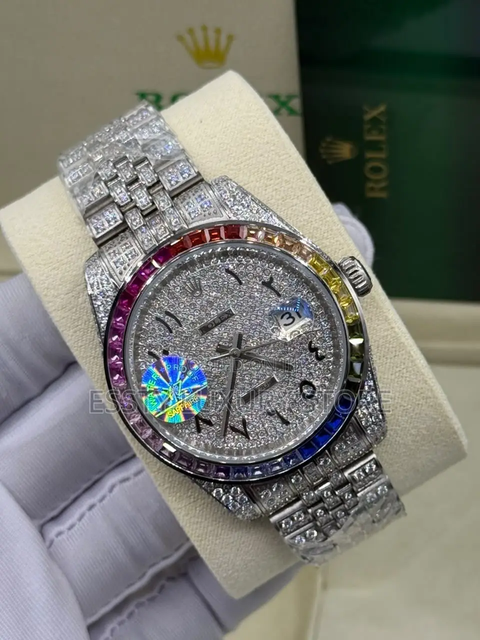 Rolex Cosmograph Daytona Rainbow / Custom Diamond-Set Daytona-Styl