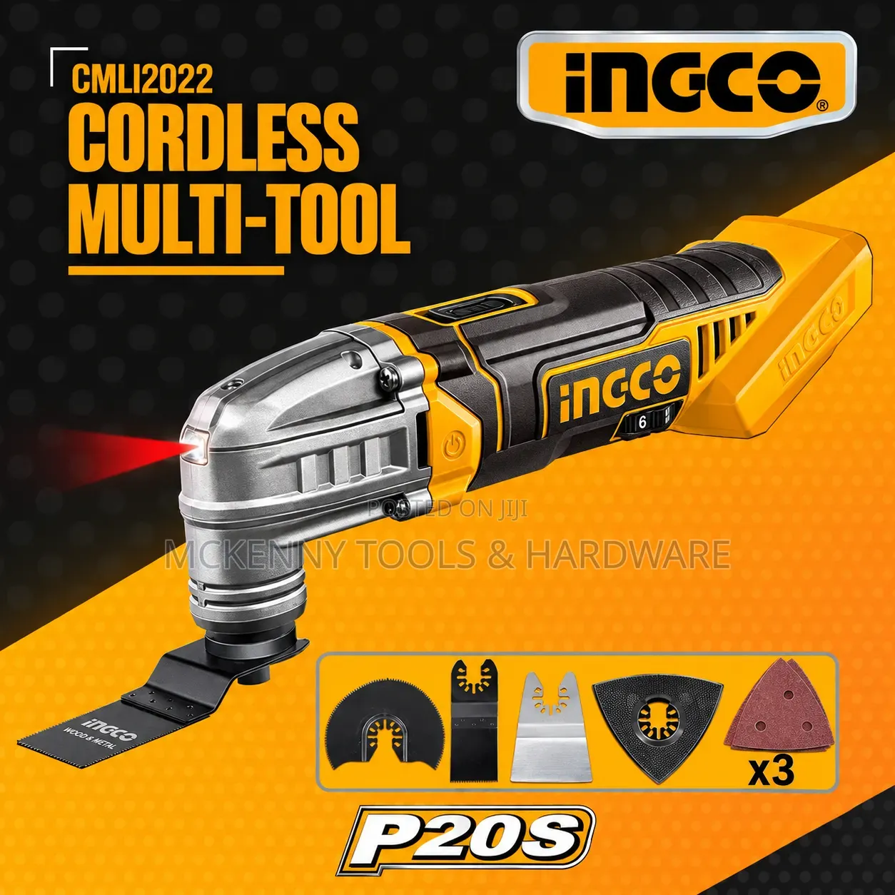 INGCO CMLI2022 20V Cordless Multi-Tool | P20S | Brand New