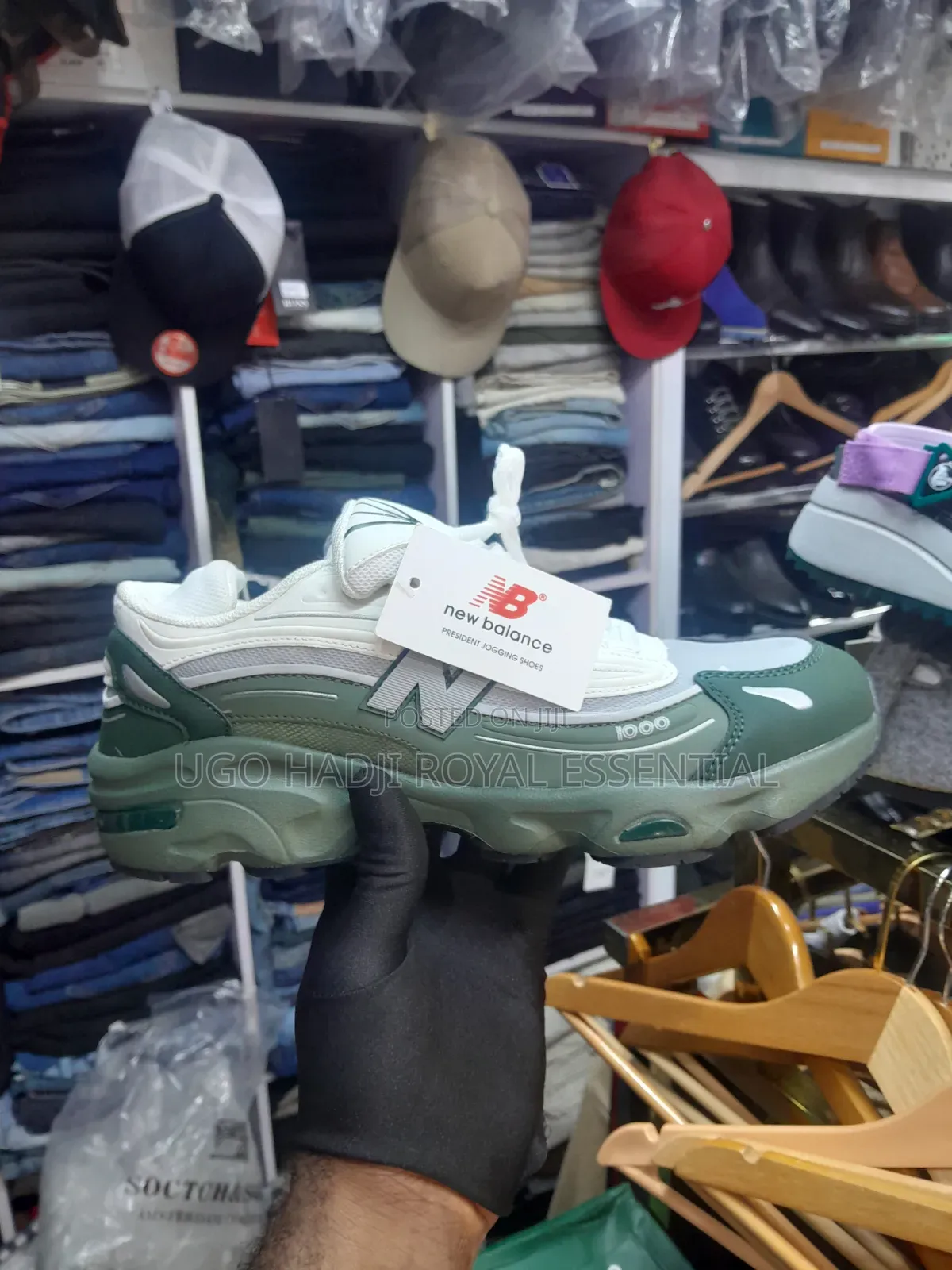 Original New Balance 1000 Sneakers - Mallard Green White