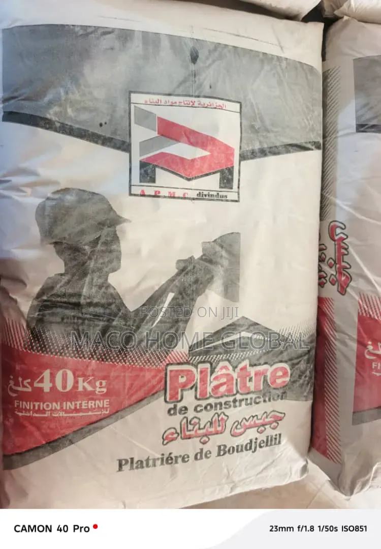 40kg Building Plaster / Gypsum Brand: Algerian for POP, Skimming