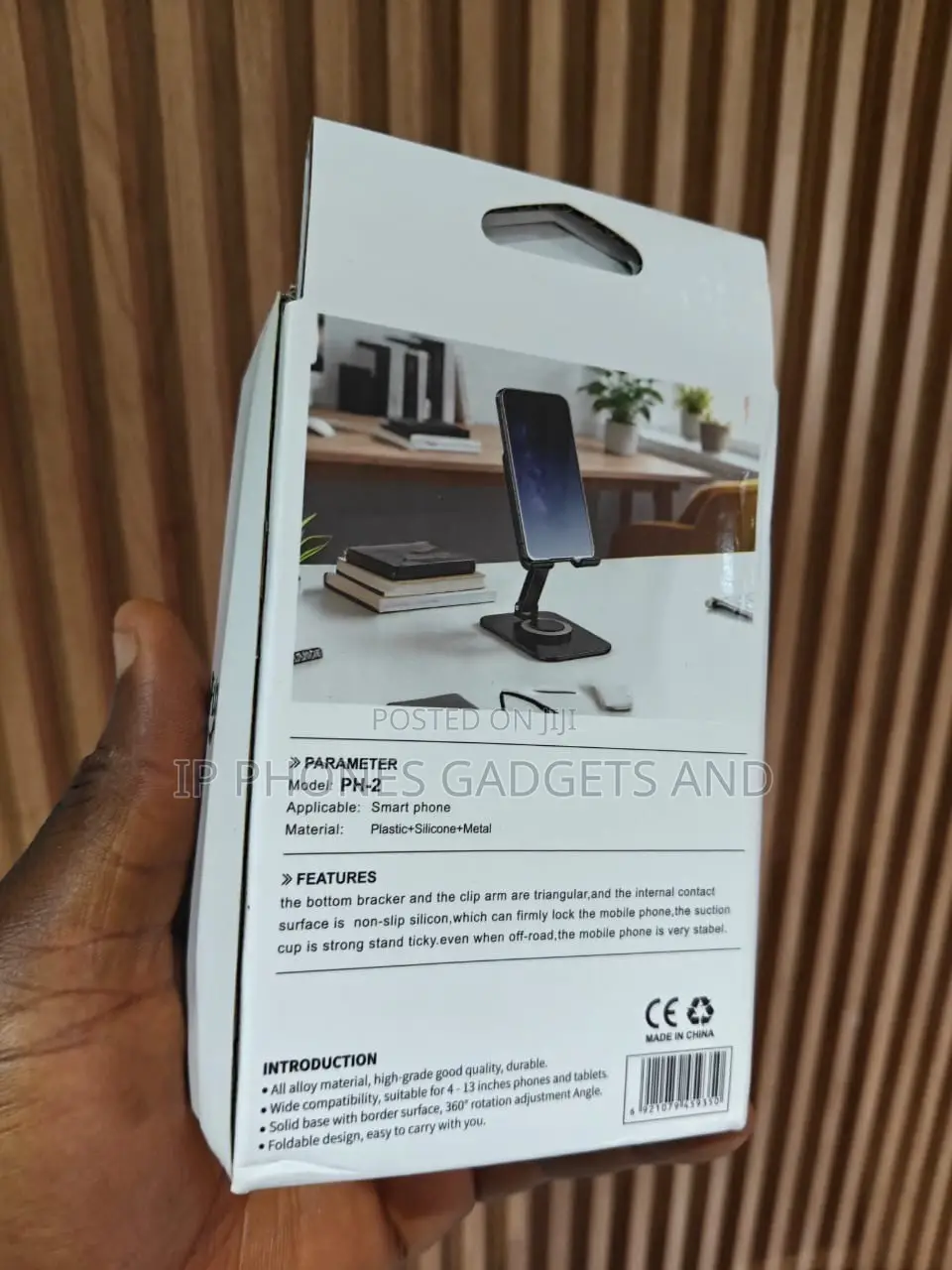 Foldable Phone Desk Holder -Strong Stable 360° Stand