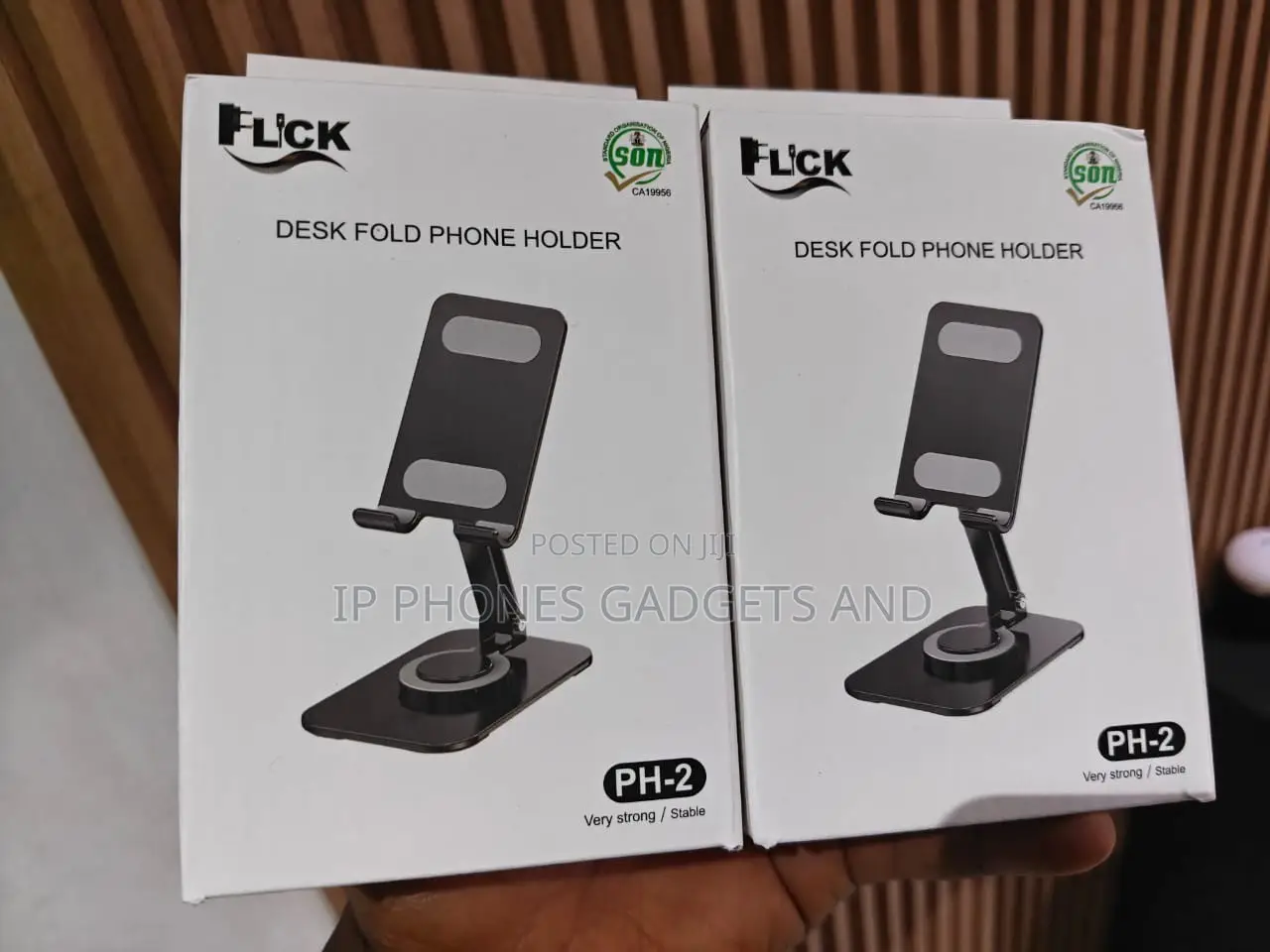 Foldable Phone Desk Holder -Strong Stable 360° Stand