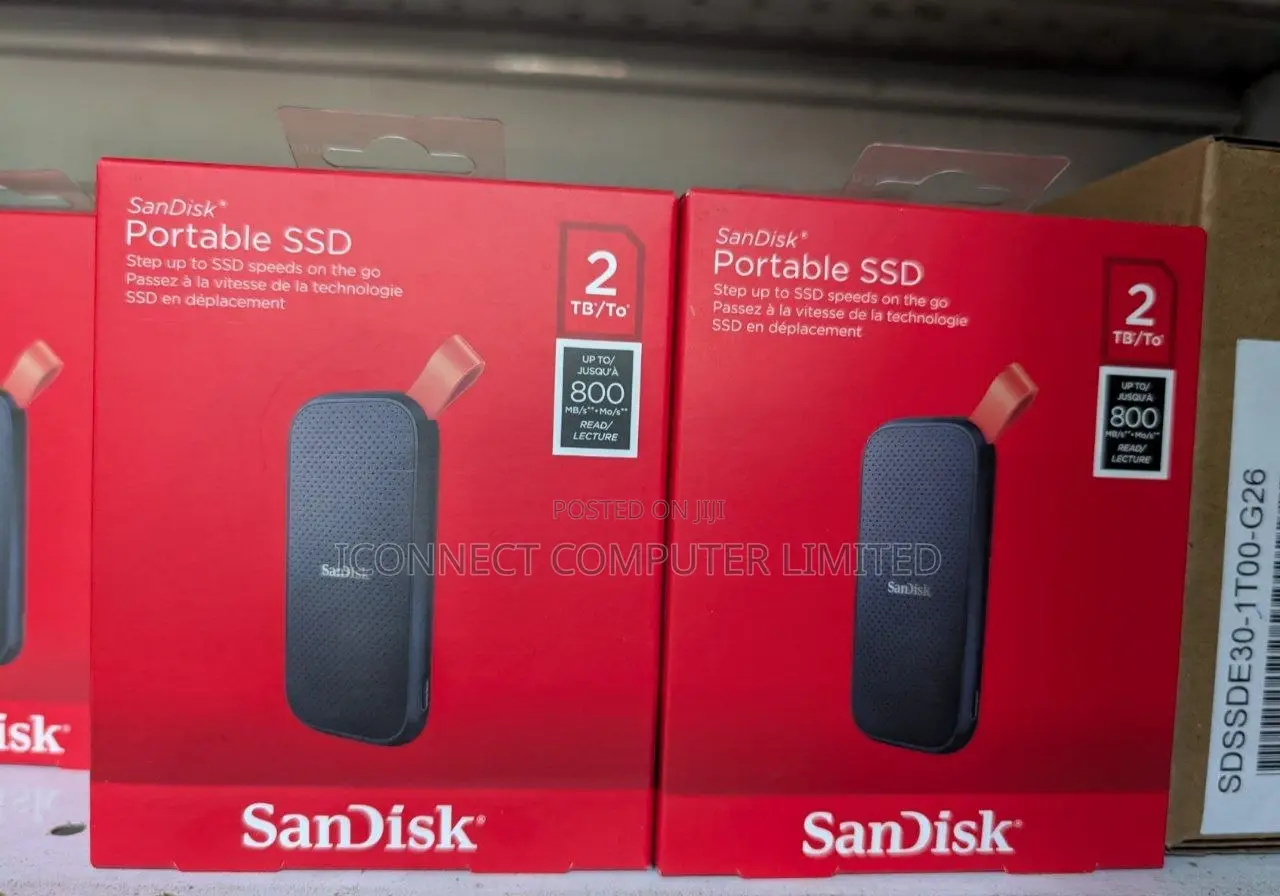 SanDisk 2TB Extreme Portable 3.1 USB-C/USB SSD 800mb/S