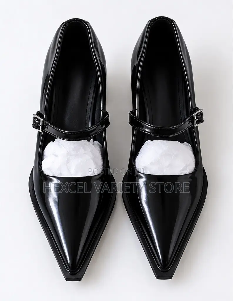 Elegant Ladies Pointed-Toe Mary Jane Block Heels