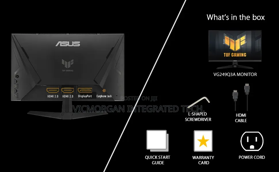 ASUS TUF Gaming VG249Q3A Gaming Monitor 23.8-Inch Full HD (1920×1080