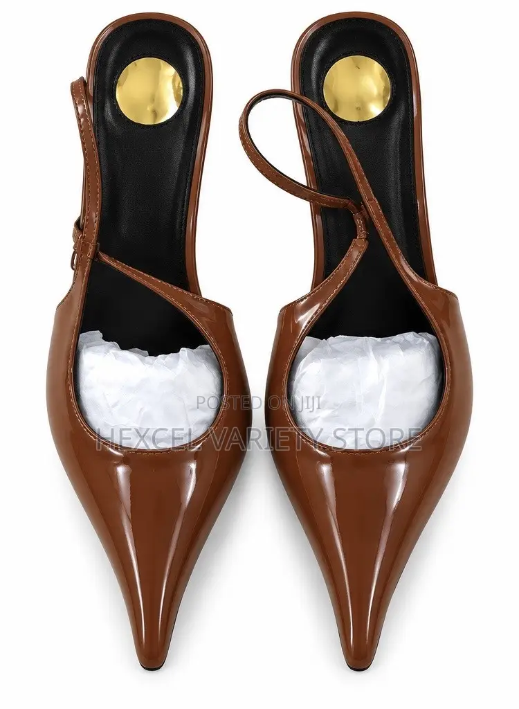 Elegant Ladies Pointed-Toe Slingback Heels