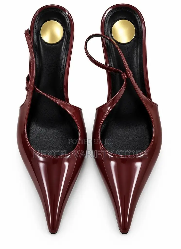 Elegant Ladies Pointed-Toe Slingback Heels