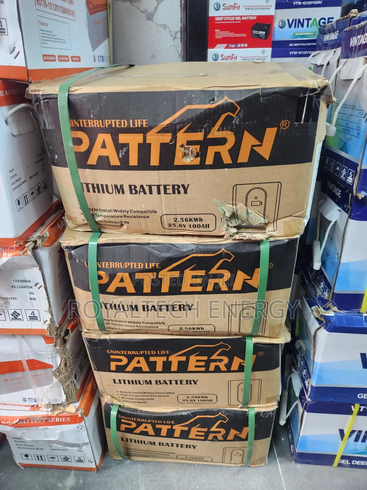 Pattern 2.5kwh 24v Lithium Battery 100ah