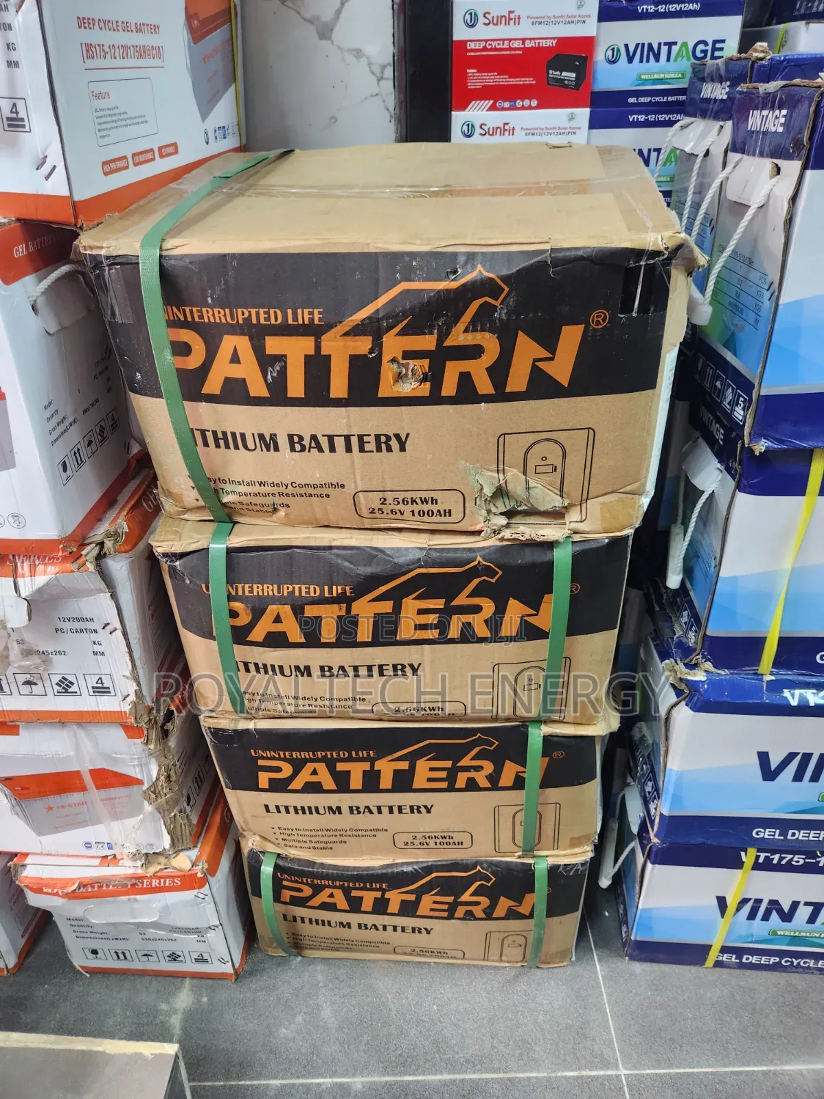 Pattern 2.5kwh 24v Lithium Battery 100ah