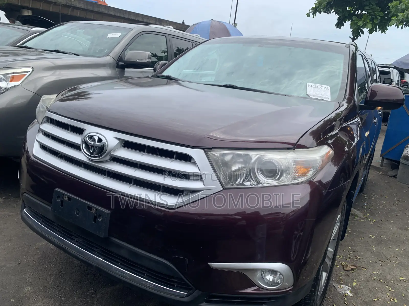 Toyota Highlander Limited 2012 Burgundy