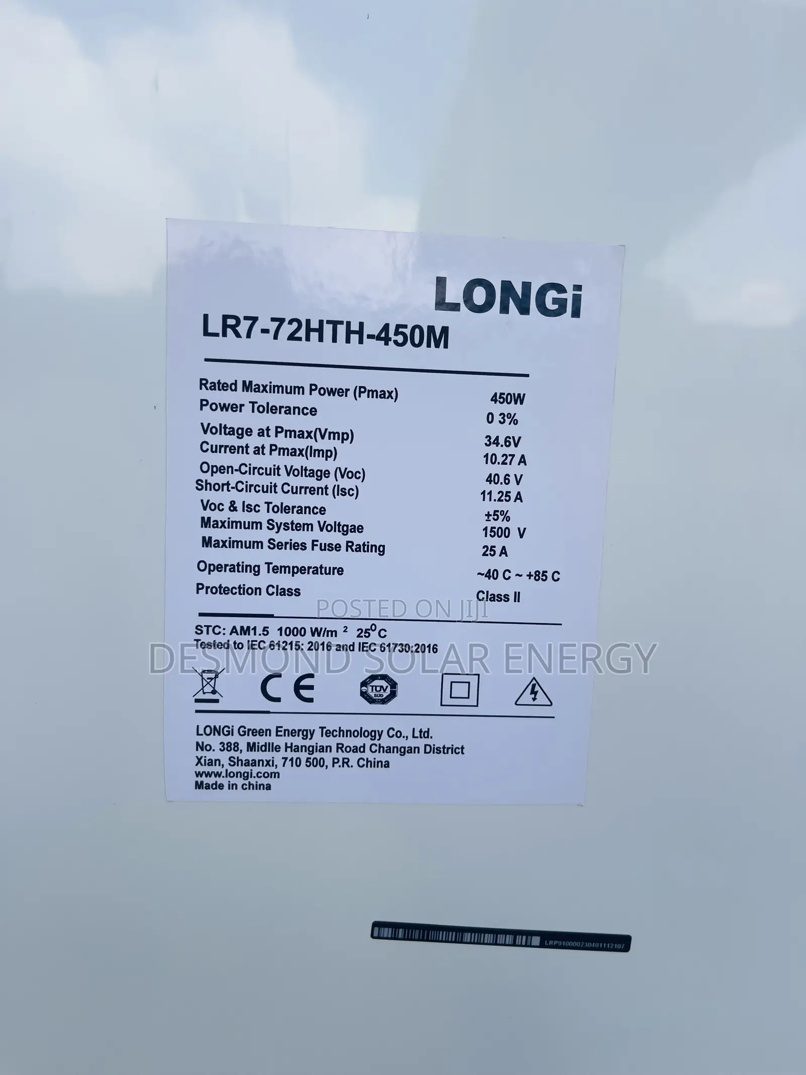Original 450w LONGI Solar Panels Very Much Available Now in Good Price