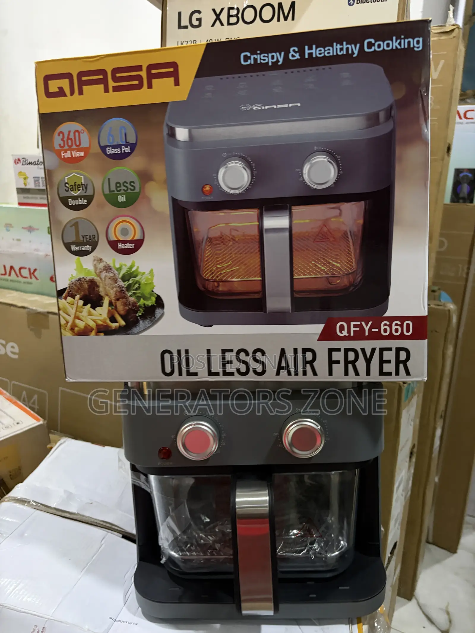 Qasa QFY-660 6L Fry, Roast Bake Air Fryer