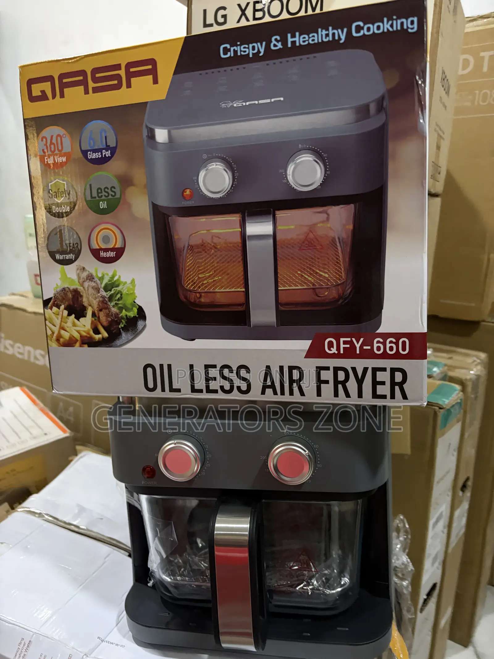 Qasa QFY-660 6L Fry, Roast Bake Air Fryer