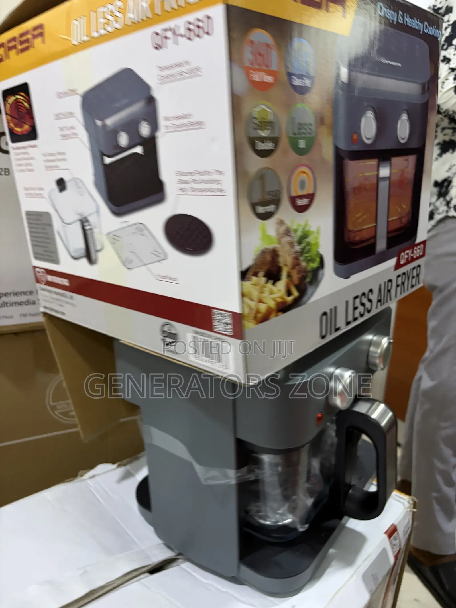 Qasa 6L Air Fryer With 60 Minute Timer