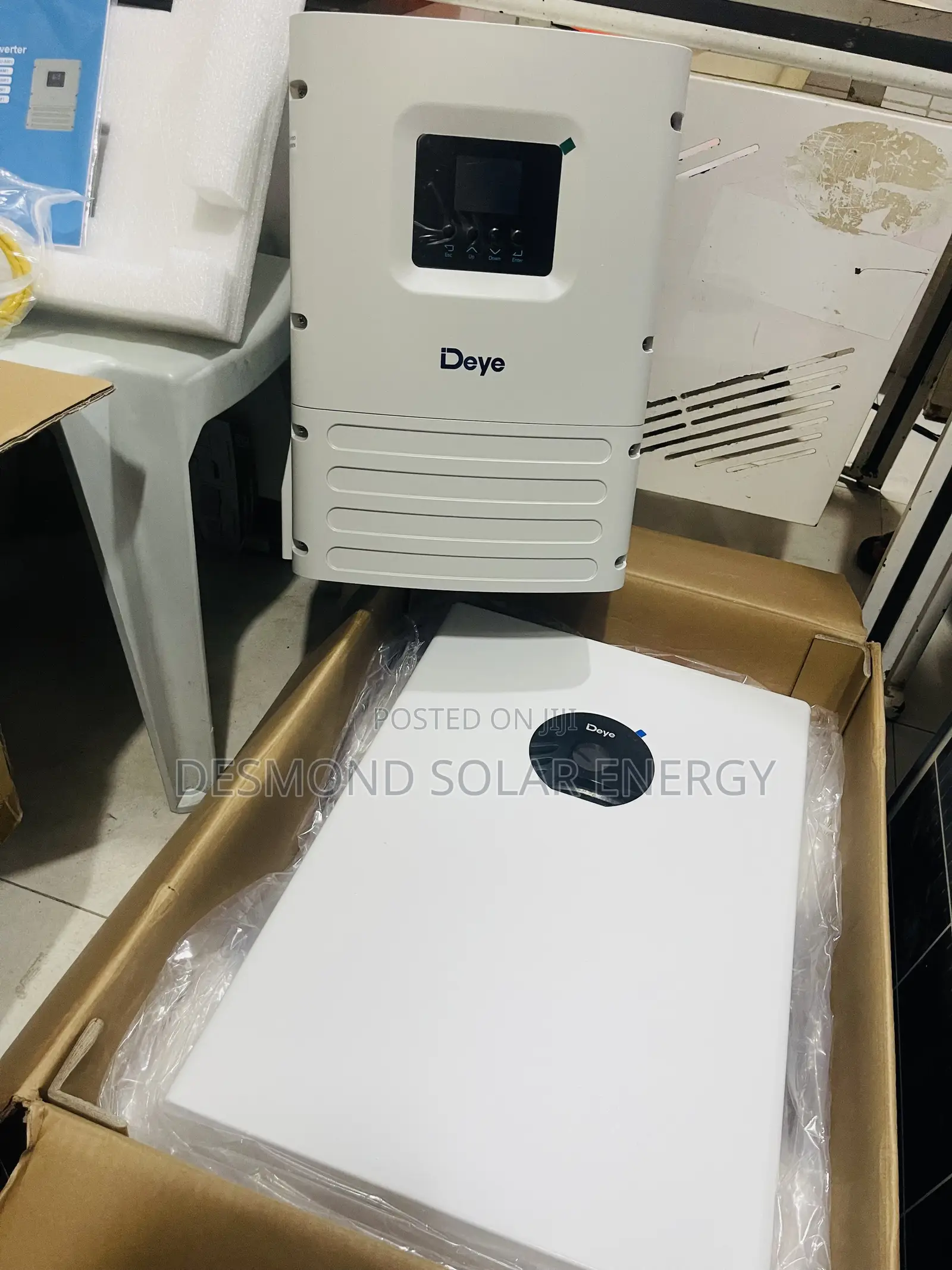 5KWH Deye Lithium Batteries and 6kva Deye Hybrid Inverter Available