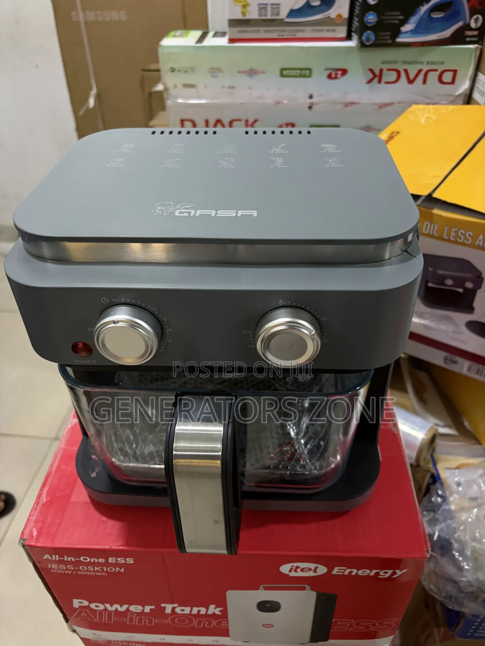 Qasa QFY-660 6L Transparent Air Fryer
