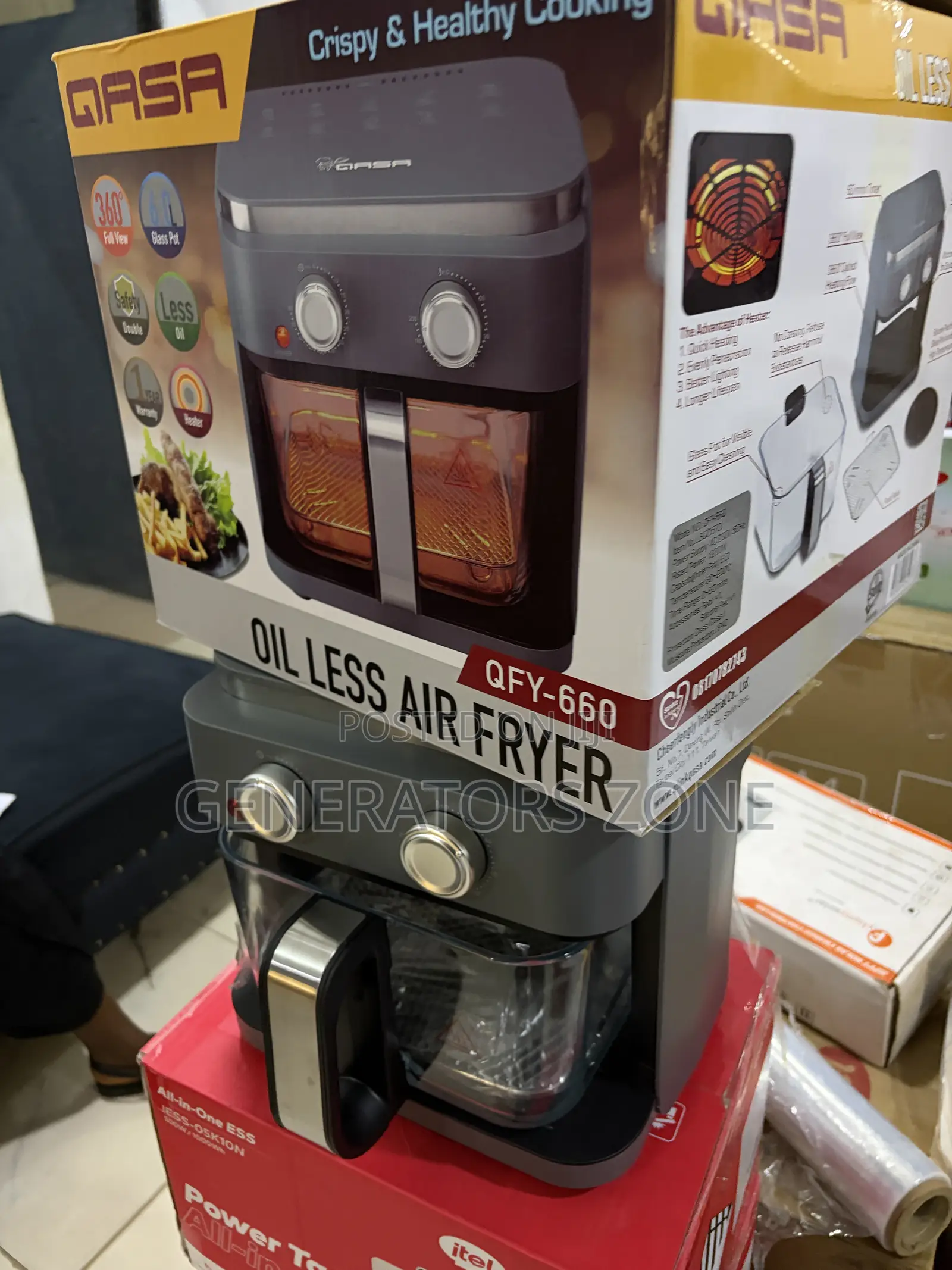 Qasa 6L Air Fryer for Quick Healthy Cooking