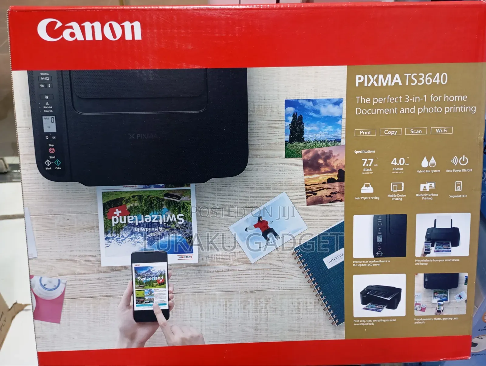 Cannon Ts3640 3-in-1 Wireless Multifunction Inkjet Printer