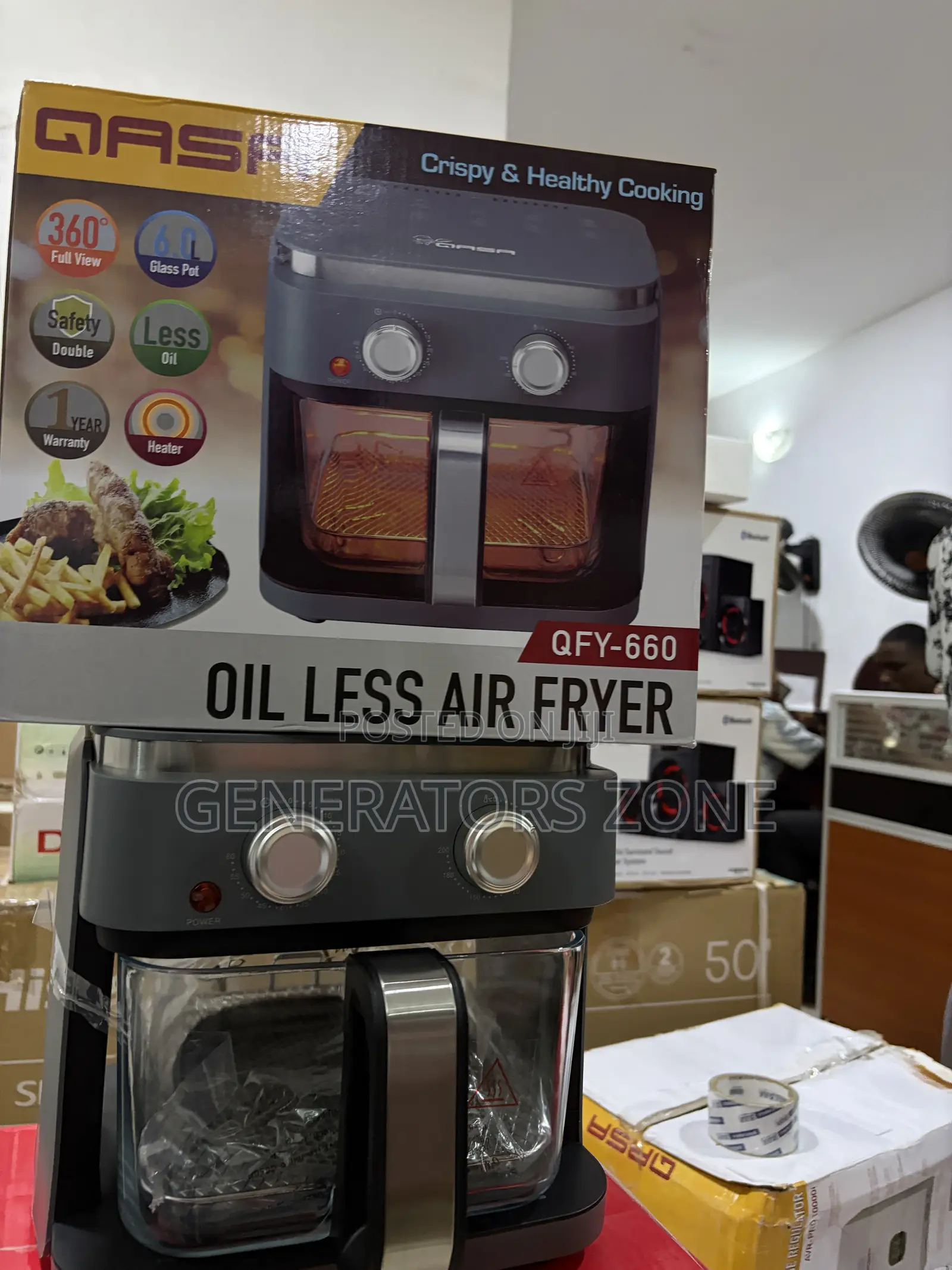Qasa QFY-660 6L Modern Kitchen Air Fryer