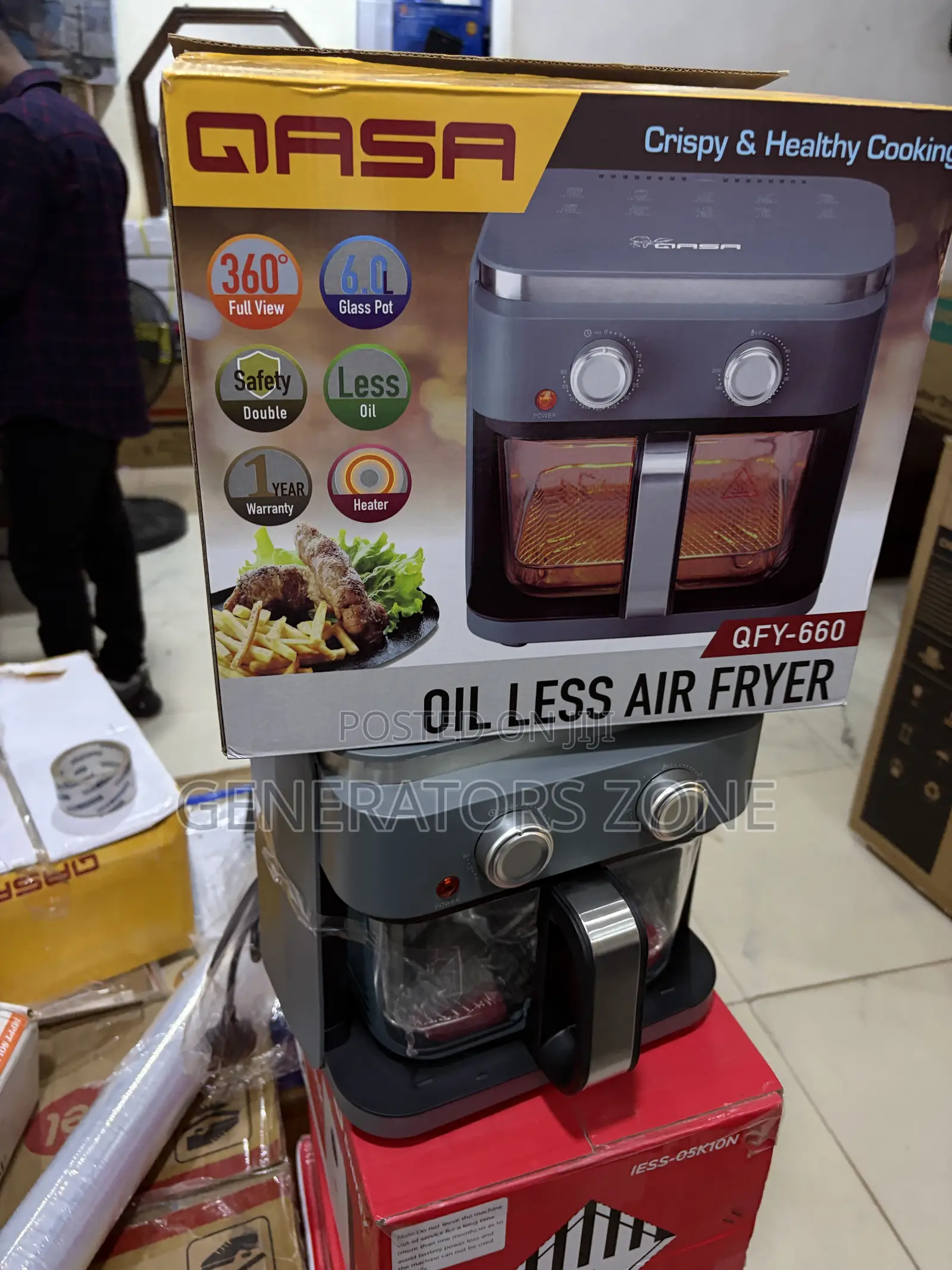 Qasa 6L Even Heating Air Fryer