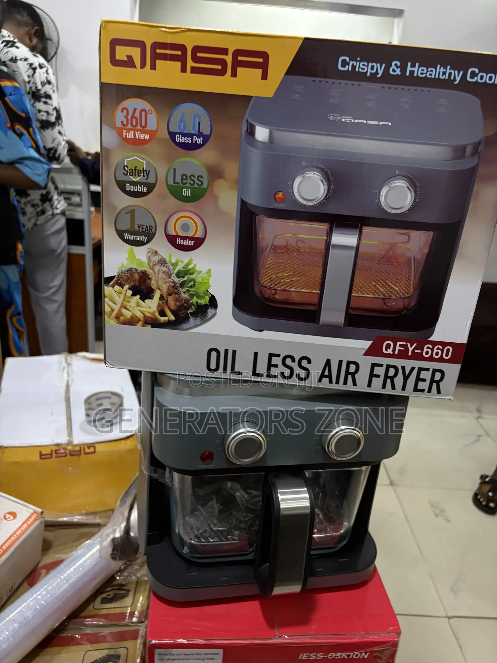 Qasa QFY-660 6L Rapid Cooking Air Fryer