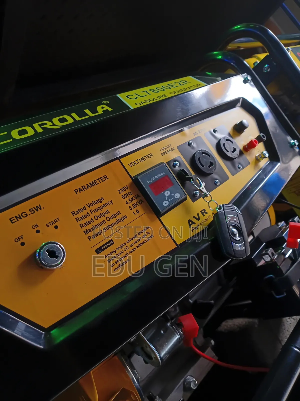 Original Corolla CL7800E2R Gasoline Generator With 100%copper Coil