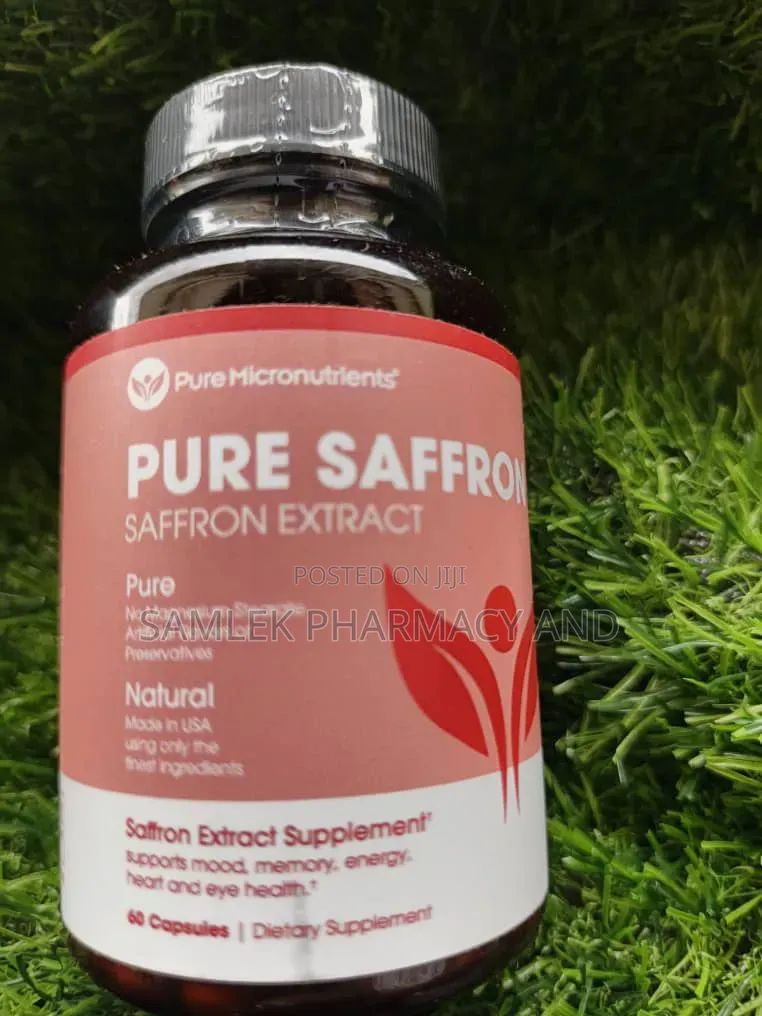 100% Pure Saffron Extract Capsules,mood,energy,eye,memory Heart Health