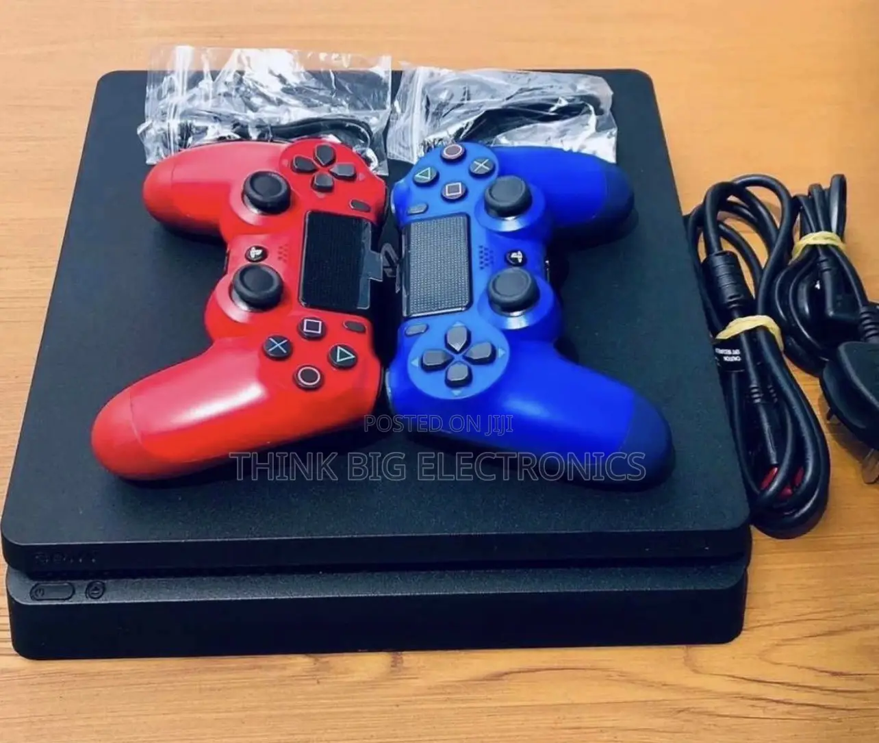 UK USED Sony PlayStation 4 Slim +Controllers 10 Pre-Installed Games