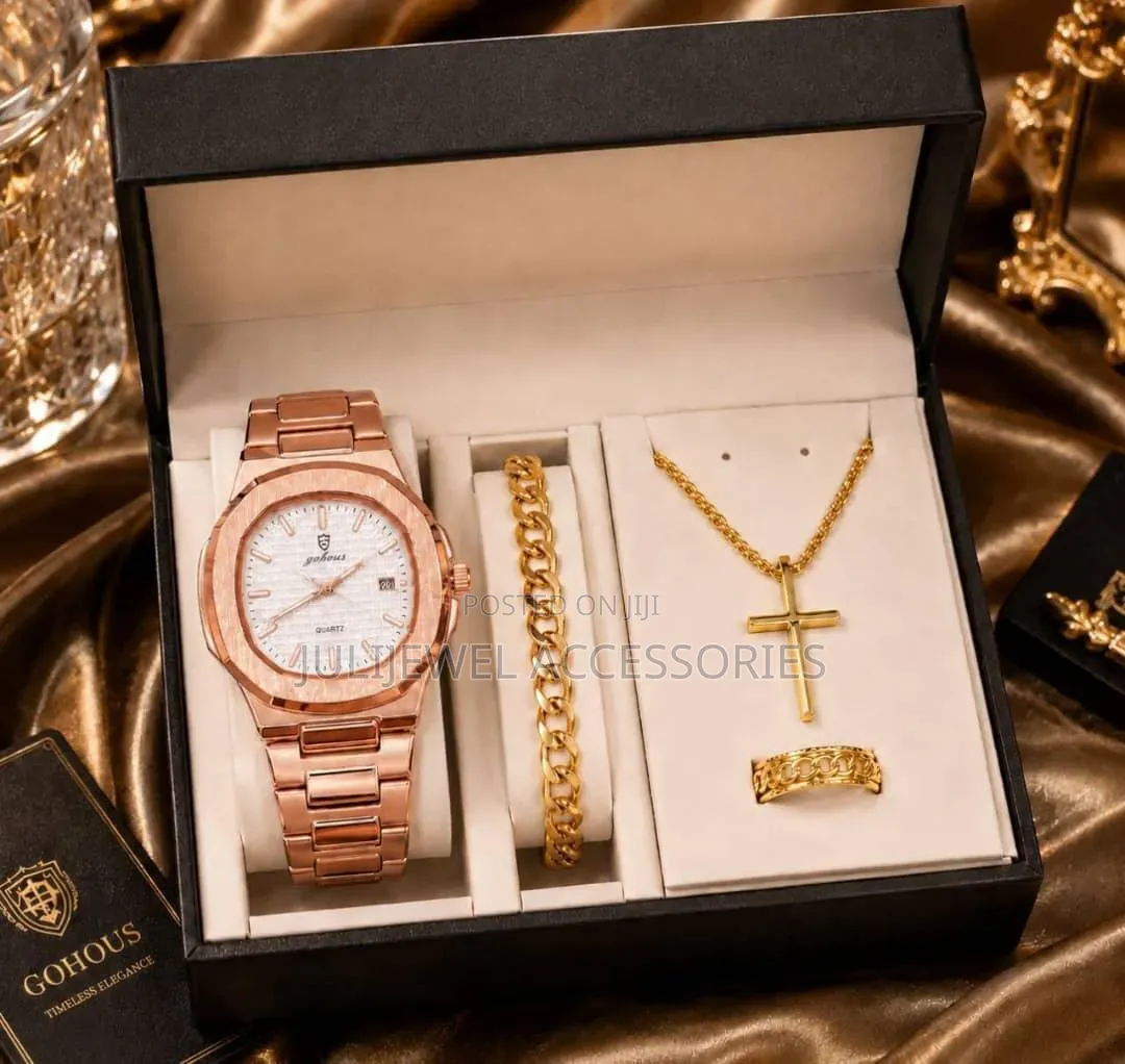 High Quality GOHOUS Poedagar Watch For Him Comes With Classic Gift Set