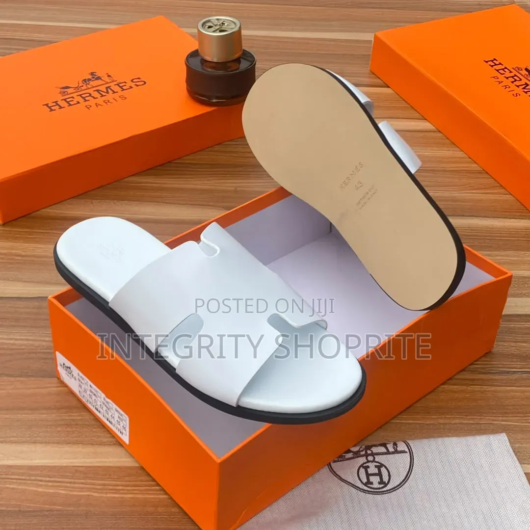 Hermes White Men Palm